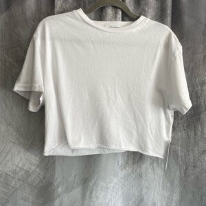Perfectwhitetee Crisp White Crop Top